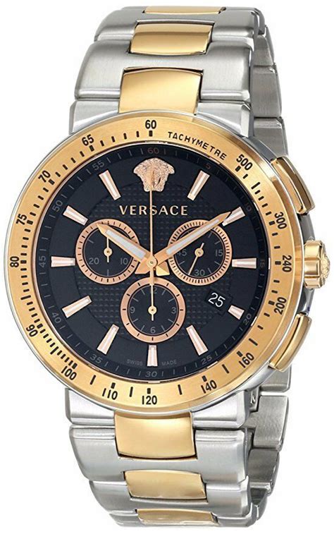 who makes versace watches|versace two tone watch.